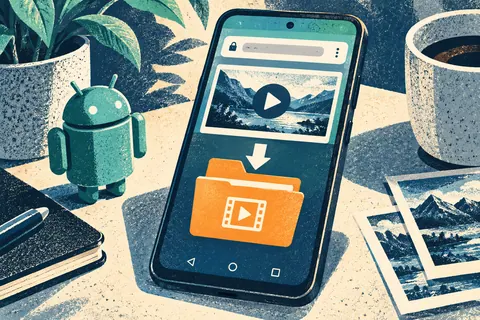 Иллюстрация к статье «Скачать видео ОК на Android: где искать готовый файл»: выбрать материал до формата.