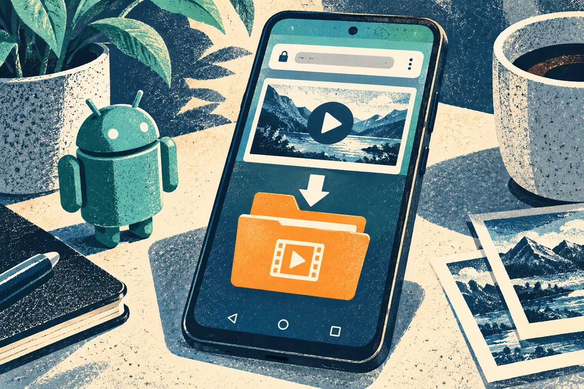 Иллюстрация к статье «Скачать видео ОК на Android: где искать готовый файл»: выбрать материал до формата.