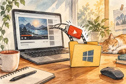 YouTube-видео проходит серверную подготовку и отдельную передачу в папку Windows с проверкой местным плеером.