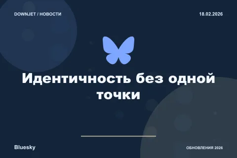 Постер Bluesky / AT Protocol: Идентичность без одной точки.