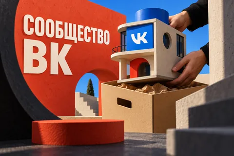 СООБЩЕСТВО ВК: иллюстрация с логотипом VK для инструкции «Как закрыть или удалить своё сообщество ВК: что проверить владельцу»