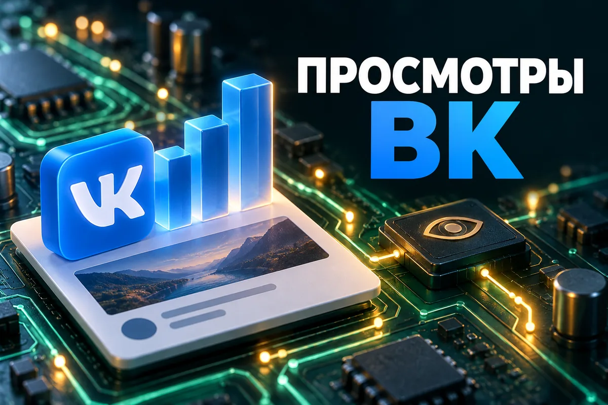 ПРОСМОТРЫ ВК: иллюстрация с логотипом VK для инструкции «Как посмотреть просмотры ВК и какие данные о зрителях действительно доступны»