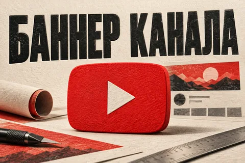 БАННЕР КАНАЛА: авторская иллюстрация с логотипом YouTube для инструкции DownJet