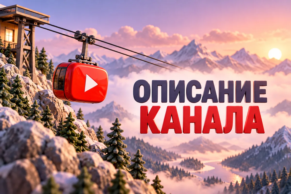 ОПИСАНИЕ КАНАЛА: авторская иллюстрация с логотипом YouTube для инструкции DownJet