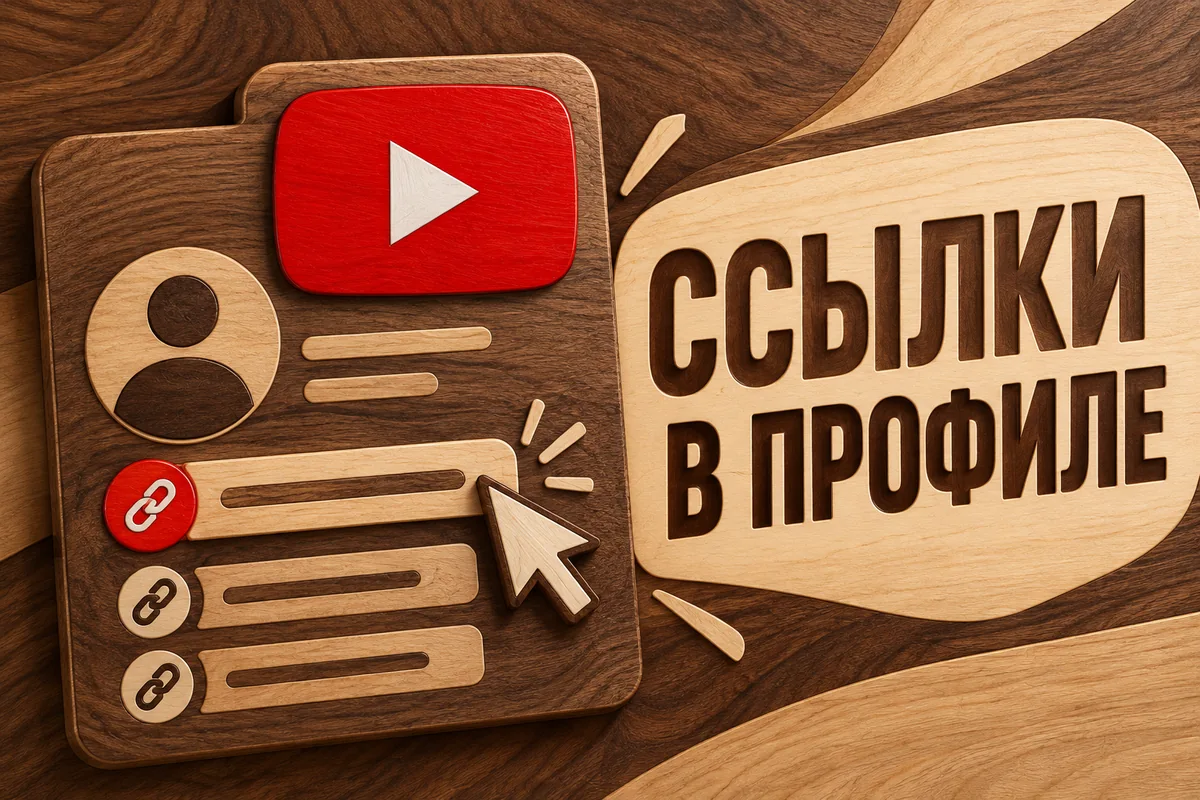 ССЫЛКИ В ПРОФИЛЕ: авторская иллюстрация с логотипом YouTube для инструкции DownJet