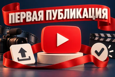 ПЕРВАЯ ПУБЛИКАЦИЯ: авторская иллюстрация с логотипом YouTube для инструкции DownJet