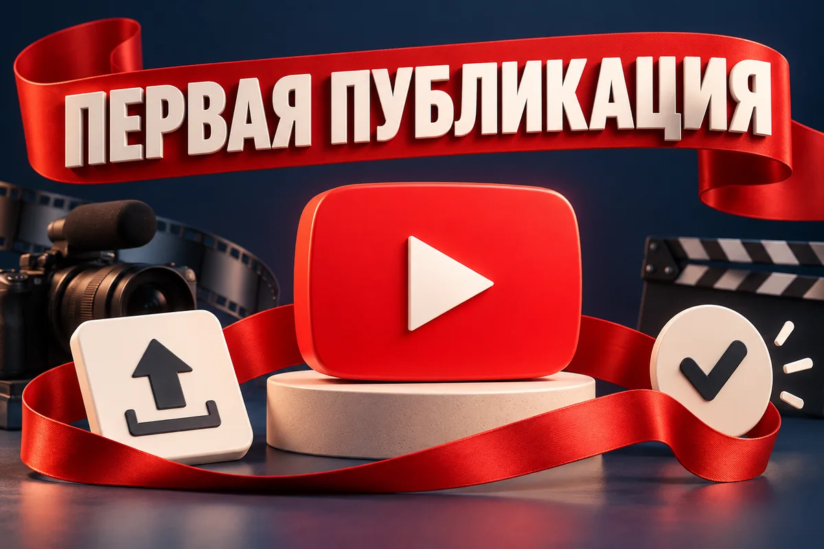 ПЕРВАЯ ПУБЛИКАЦИЯ: авторская иллюстрация с логотипом YouTube для инструкции DownJet