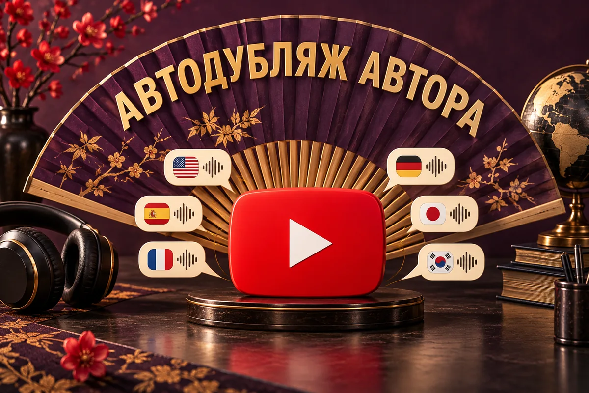 АВТОДУБЛЯЖ АВТОРА: авторская иллюстрация с логотипом YouTube для инструкции DownJet