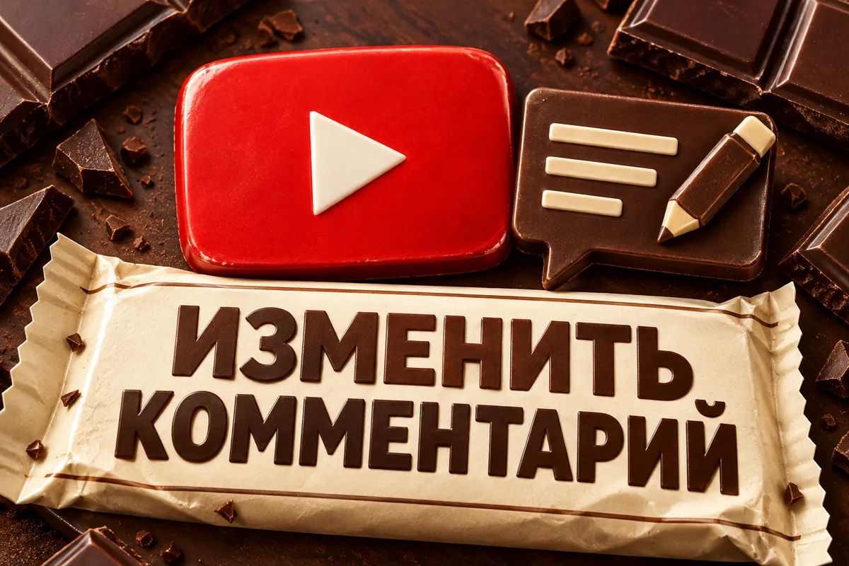 ИЗМЕНИТЬ КОММЕНТАРИЙ: авторский нейросетевой постер с логотипом YouTube для инструкции DownJet