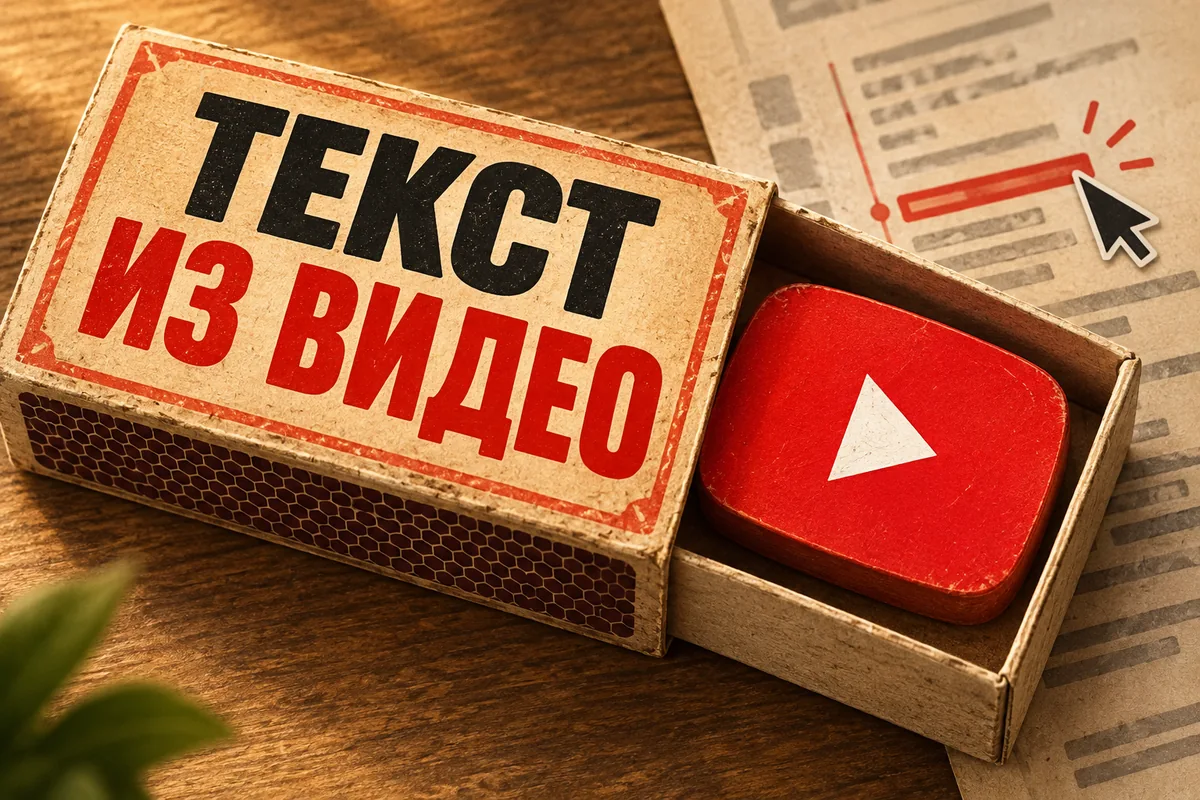 ТЕКСТ ИЗ ВИДЕО: авторский нейросетевой постер с логотипом YouTube для инструкции DownJet