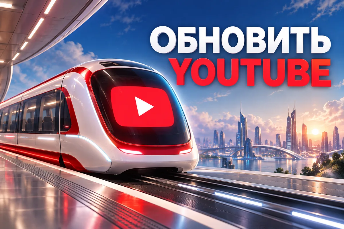 ОБНОВИТЬ YOUTUBE: иллюстрация с логотипом YouTube к инструкции DownJet