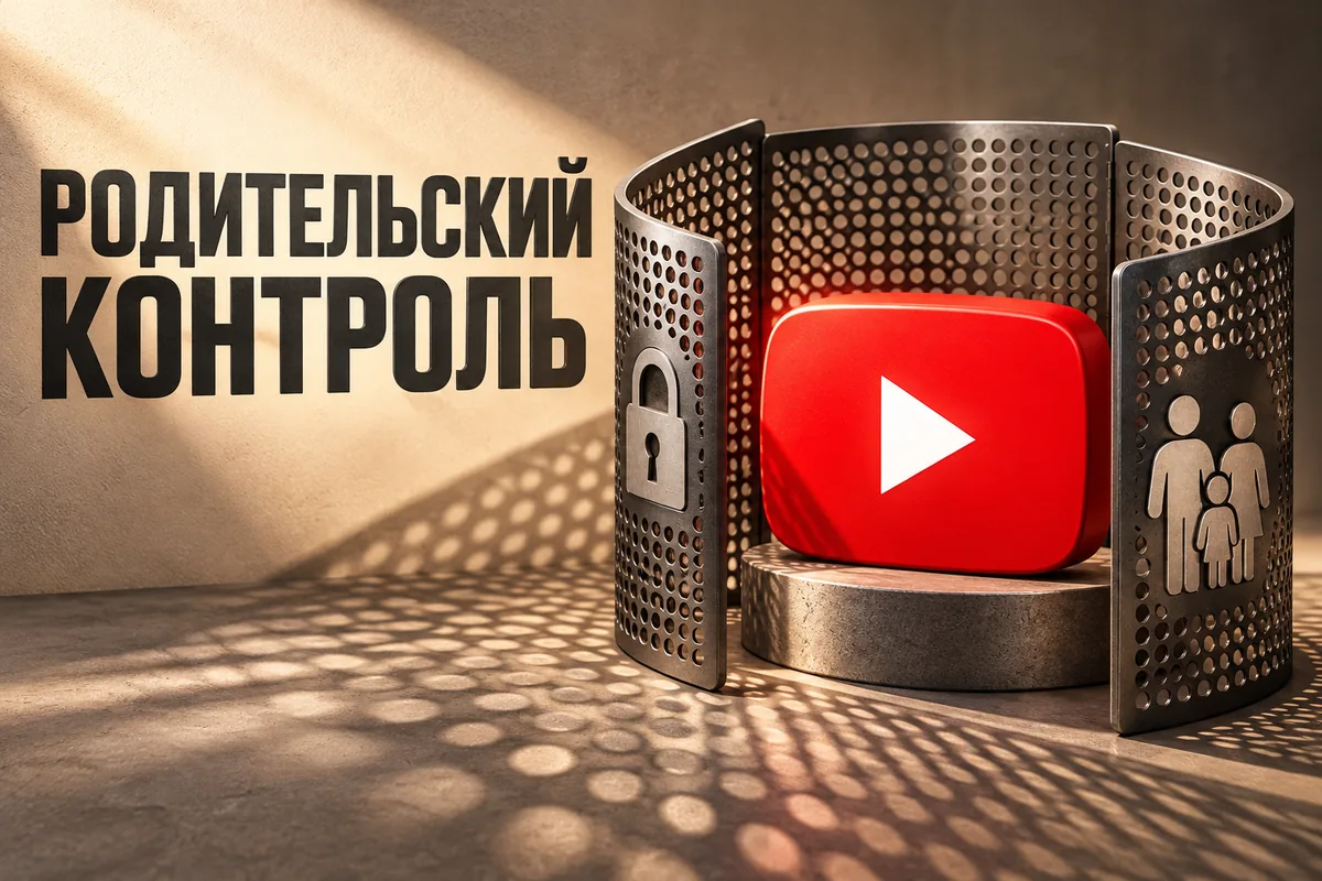 РОДИТЕЛЬСКИЙ КОНТРОЛЬ: иллюстрация с логотипом YouTube к инструкции DownJet